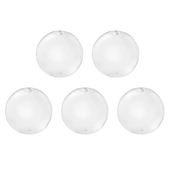 Handmade Two Holes Blown Glass Globe Beads Round Clear 16mm Hole: 5mm diy