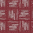 thumbnail image 1 of Handmade Valance, Curtain Panel, or Pillow Cover John Wayne Americana Red, 1 of 3