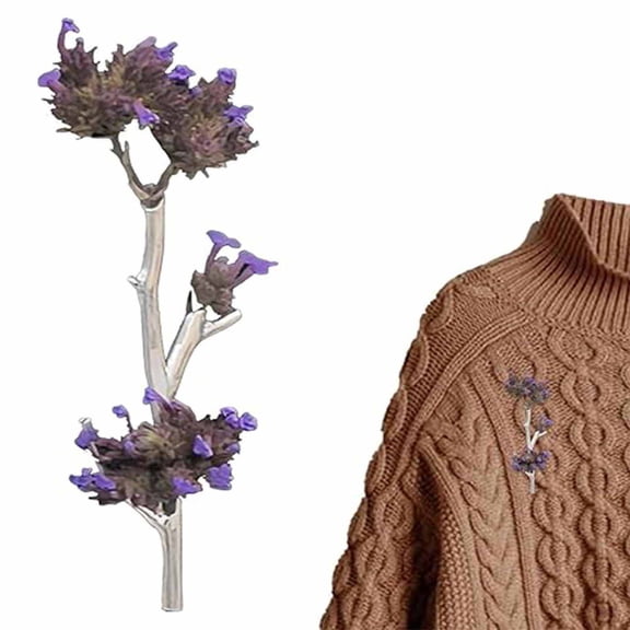 Handmade Vase Brooch Floral Pin for Jackets Dresses Scarves Hats Elegant Wearable Flower Bouquet Clip