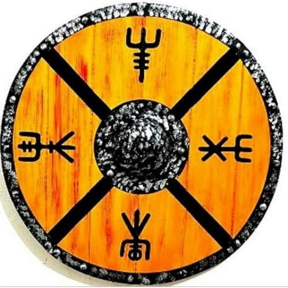 Handmade Viking Shield | Torvi Inspired Viking Shield Battle Ready Wooden Round Shield | Best gift for Him