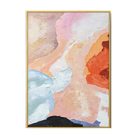 Handmade Wabi Sabi Wall Art Black Beige Abstract Painting Large Black Minimalist Beige Textured Canvas Painting Home Wall Decor