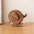 thumbnail image 1 of Handmade Walking Wooden Animals Cute Play Toy, Safe Wooden Pull Along Toy For Toddlers, 1 of 6