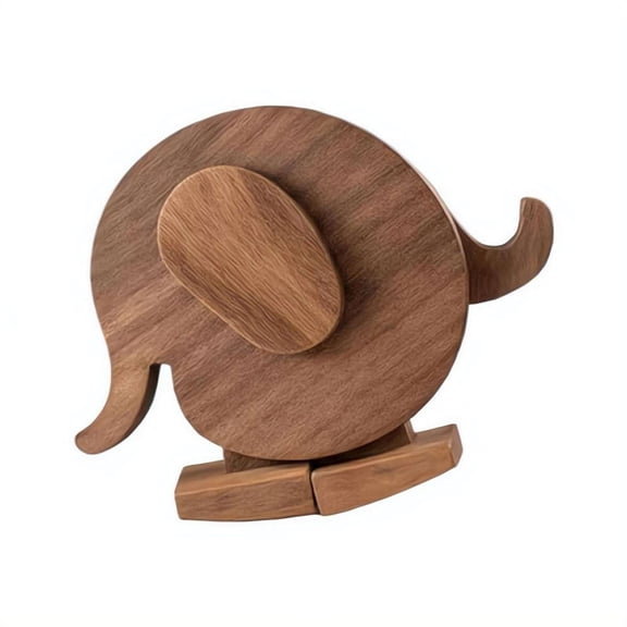Handmade Walking Wooden Animals, Mechanical Ramp Walker Toys, Rabbit Elephant Turtle Balance Sculpture