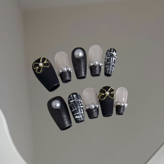Handmade Wear Nail Pearl Classic Style Retro Detachable
