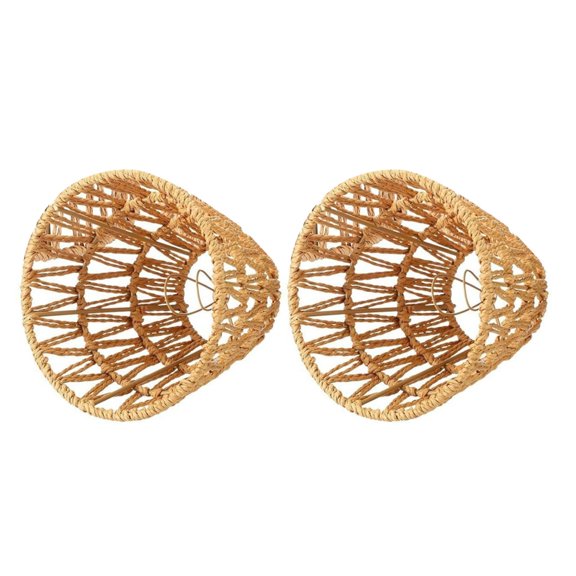 Handmade Weave Lampshades Easy Installation Ceiling Light Shade Fabric Texture Perfect for Home Interiors Lighting