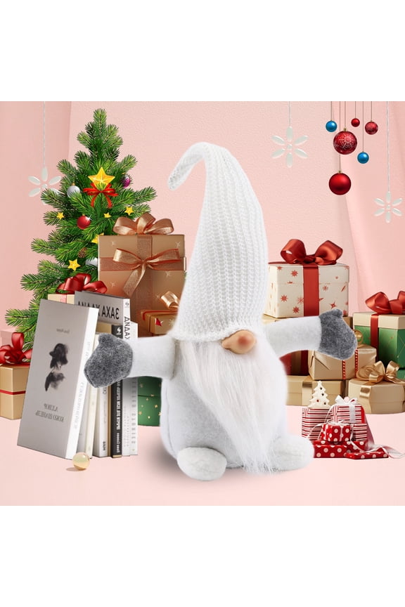 Handmade White Swedish Gnome Nordic Doll | Valentine's Day & Christmas Home Decor, Ideal Holiday Gift