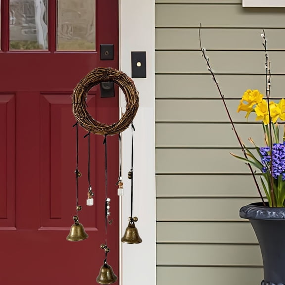 Handmade Witchcraft Wind Chimes Vine ring bell For Decor and Door Protection Smile Home
