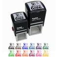 thumbnail image 1 of Handmade With Love Sew Sewing Thread Spool Self-Inking Rubber Stamp Ink Stamper - Yellow Ink - Small 1 Inch, 1 of 7