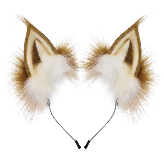 Handmade Wolf Cat Ears Headwear Party Cute Head Accessories for Festive Occasions