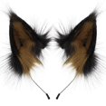 thumbnail image 1 of Handmade Wolf Cat Ears Headwear for Party Accessory Distinctive Hairpiece, 1 of 6