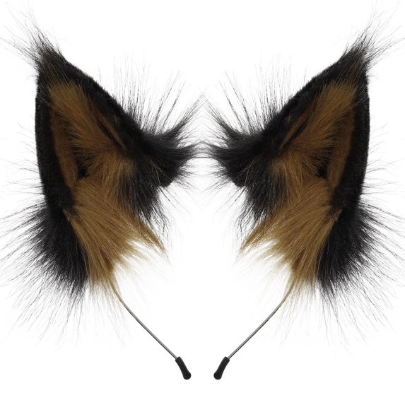 Handmade Wolf Cat Ears Headwear for Party Accessory Distinctive Hairpiece