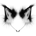 thumbnail image 1 of Handmade Wolf Cat Ears Headwear for Party Accessory Distinctive Hairpiece, 1 of 6