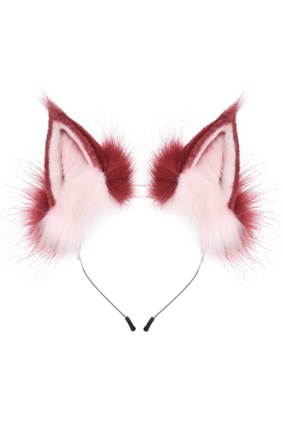 Handmade Wolf Cat Ears Headwear for Party Cute Festival Celebration Accessory