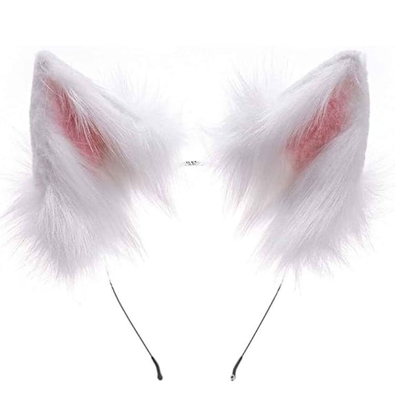 Handmade Wolf Ears Headband Party Accessories Furry Animal Hairband