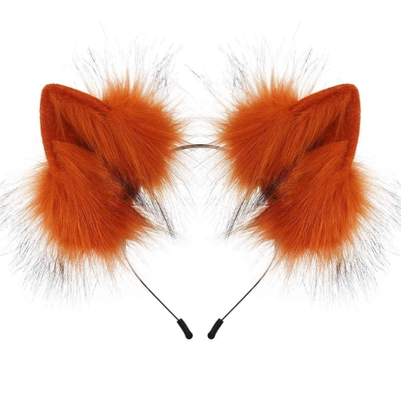 Handmade Wolf Ears Headband Party Accessories Furry Animal Hairband