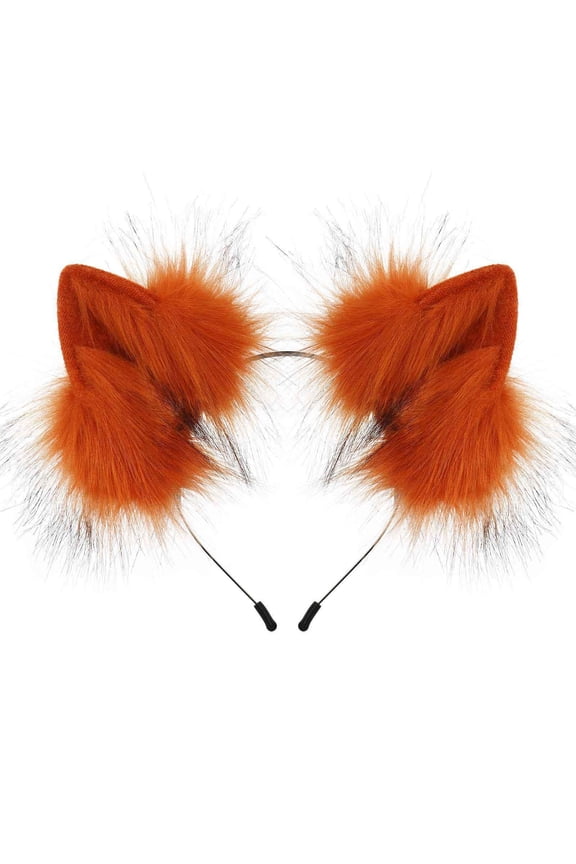Handmade Wolf Ears Headband Party Accessories Furry Animal Hairband