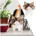 thumbnail image 1 of Handmade Wood Carved Animal Eyeglass Holder, Bookshelf Decor, Cute Pet Sunglasses Display Stand, Nightstand Home Office Desk Decor, Glasses Frame Home And Office Decorative Desktop Glasses Support, 1 of 5