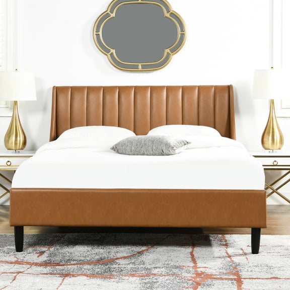 Handmade Wood Frame - Stable Platform Bed - Queen Bedroom Use - Excellent Support