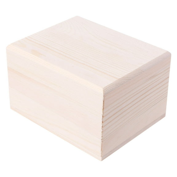 Handmade Wooden Box With Lid Storage for Case Crafts Sundries Organizer 2 Sizes