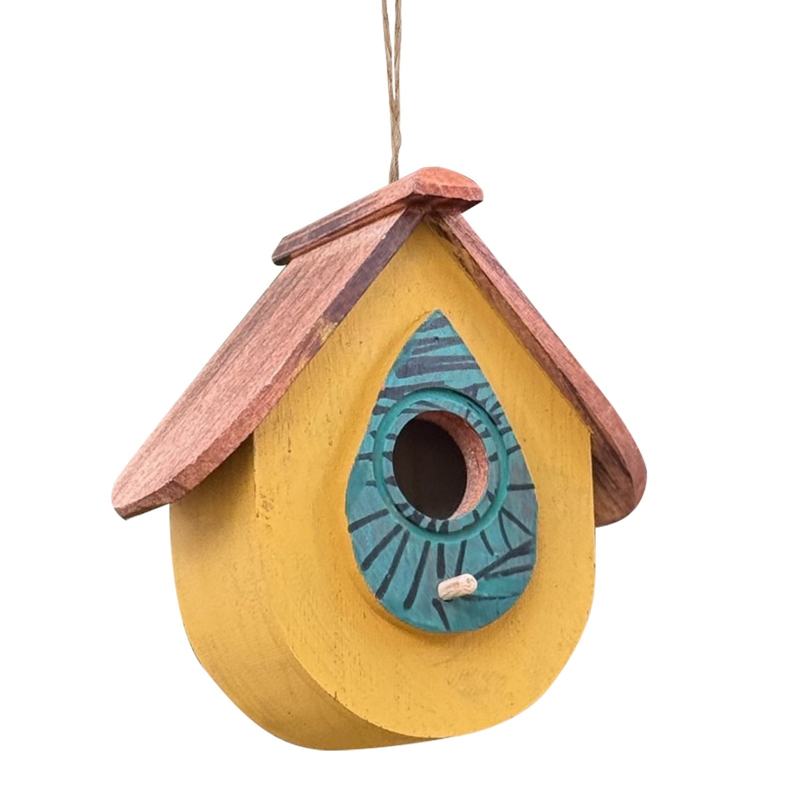 Handmade Wooden Hummingbird Birdhouse – Weather-Resistant Outdoor ...