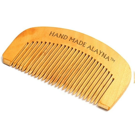 Handmade Wooden Mustache and Beard Comb