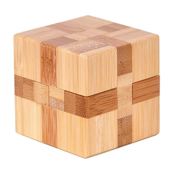 Handmade Wooden Puzzles for Adults An Interlocking 3D Brain Teaser Puzzles for Adults Hidden Passage Works on A Classic Mechanical Puzzle Concept (Natural)