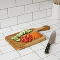 thumbnail image 1 of Handcrafted Wooden Serving Platter with Handle – Kitchen Decor Item, 1 of 5