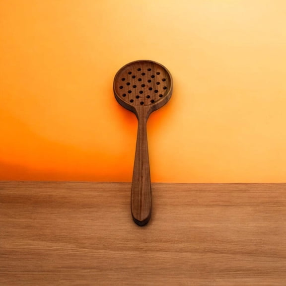 Handmade Wooden Strainer Spoon - 12 Cooking Spoon from Cherry