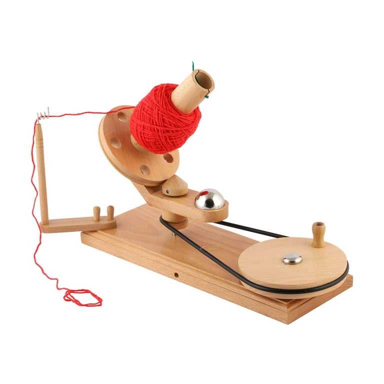 Wooden Yarn Winder for Knitting and Crocheting Handcrafted 