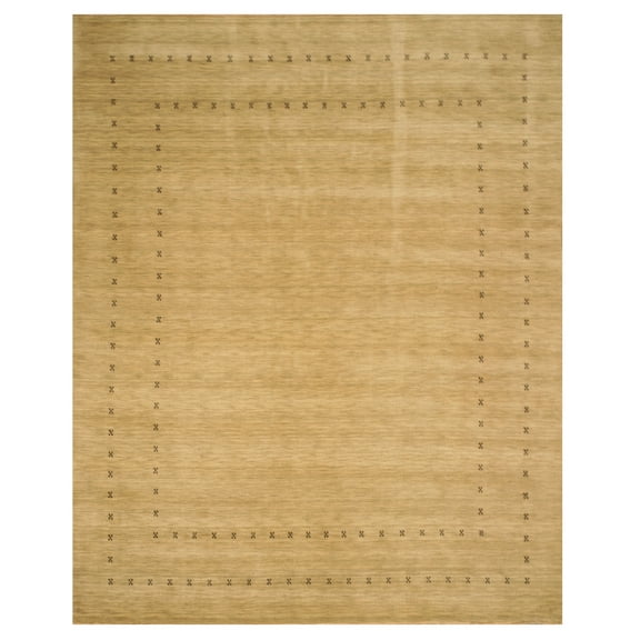 Handmade Wool Beige Traditional Tribal Lori Baft Rug