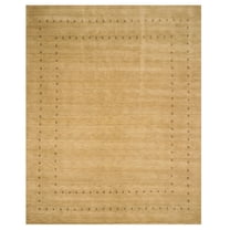 Handmade Wool Beige Traditional Tribal Lori Baft Rug