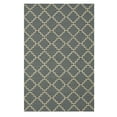 thumbnail image 1 of Handmade Wool Blue Contemporary Trellis Flatweave Revesible Moroccan Rug, 1 of 5