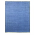 thumbnail image 1 of Handmade Wool Blue Traditional Solid Lori Baft Rug, 1 of 11