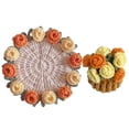 thumbnail image 1 of Handmade Wool Crochet Heat Resistant Pad Desktop Decor Rose Flower Ornament Creative Holiday Gift, 1 of 5