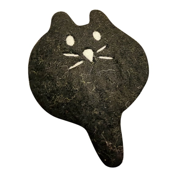 Handmade Wool Felt Cat Cup Coaster for Home Table Decoration