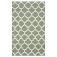 thumbnail image 1 of Handmade Wool Gray Contemporary Trellis Flatweave Revesible Moroccan Rug, 1 of 5