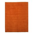 thumbnail image 1 of Handmade Wool Orange Traditional Solid Lori Baft Rug, 1 of 5