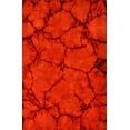 thumbnail image 1 of Handmade Wool Red Contemporary Abstract Dip Dyed Rug, Made in India, 1 of 5