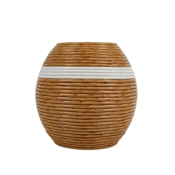 Handmade Woven Flower Vases Basket Rattan Vases Weaving Room Flower Arrangers