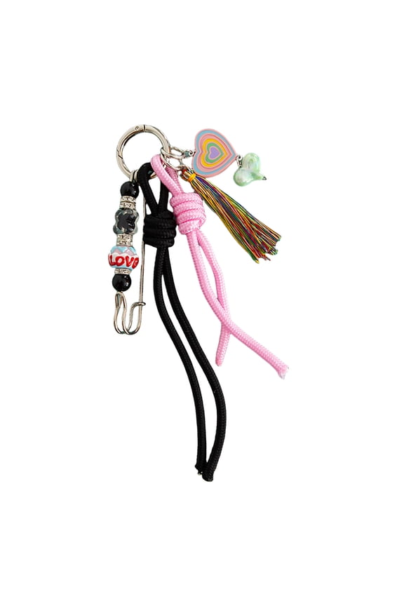 Handmade Woven Keychain Exquisite Handmade Key Chain Lightweight Woven Knot Charm for Keys and Backpacks