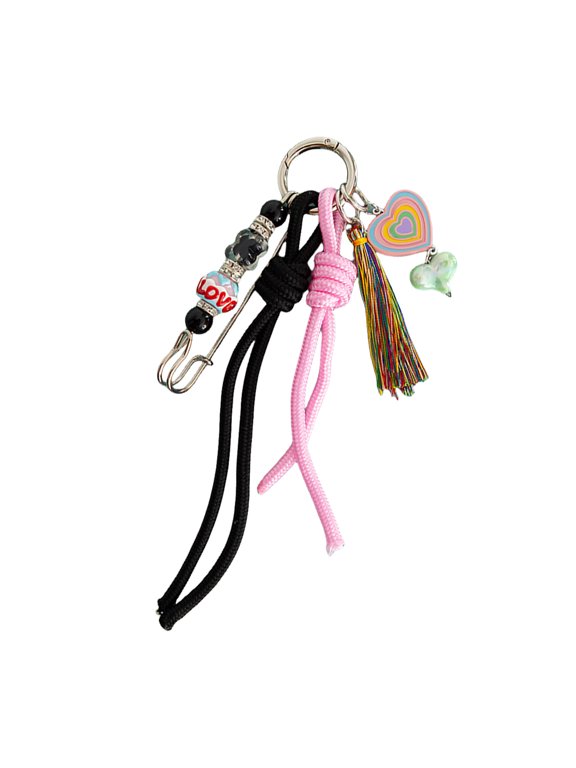 Handmade Woven Keychain Exquisite Handmade Key Chain Lightweight Woven Knot Charm for Keys and Backpacks
