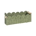 thumbnail image 1 of Handmade Woven Storage Basket – Scalloped Edge Paper Rope Organizer with Wooden Handles, Small Decorative Basket for Bathroom Counter, Shelf, Coffee Table(Green), 1 of 6