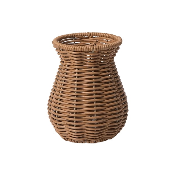 Handmade Woven Vase for Living Room Arrangement Decorative Dry Artwork Photography Prop Natural Fiber Weaving 1 Piece