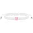 thumbnail image 1 of Handmade Wrap Friendship Braided Bracelet for Women Colorful Wrist Cord Adjustable Birthday Gifts-Party Favors (White Rope-Letter B), 1 of 6