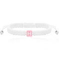 thumbnail image 1 of Handmade Wrap Friendship Braided Bracelet for Women Colorful Wrist Cord Adjustable Birthday Gifts-Party Favors (White Rope-Letter H), 1 of 6