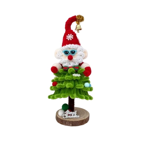 Handmade Xmas Decor, Pipe Cleaner Christmas Tree, Pipe Cleaner Christmas Tree DIY Kit Chenille Stem Xmas Craft Make Your Own Mini Christmas Tree Holiday Handmade Decor Gift, Green