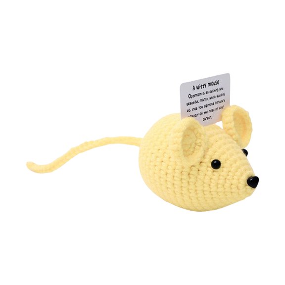 Handmade Yarn Crochet Knitting Cute And Funny Gifts, Positive Energy Doll Ornaments(1pc)