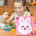 thumbnail image 1 of Handmade Yarn Embroidery Painting Kit, Cartoon Sewing Craft Materials, DIY Hand Sewing Set, Creative Embroidery Supplies, Art Craft Making Kit for Handmade Fun, 8.3*8.3in, A, 1 of 7
