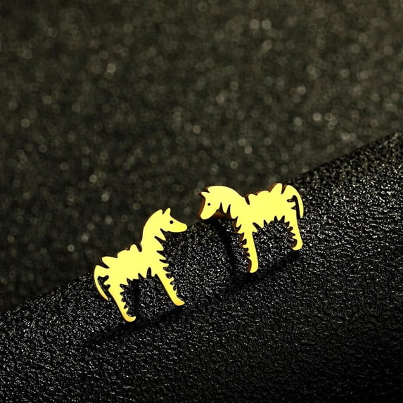 Handmade Zebra Stud Earrings Cute Animal Studs Zebra Earrings