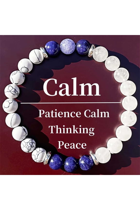 Zen Meditation Bracelet Natural Stone Beads Stretch Jewelry For Men Women Daily Wear Calming Relaxation Unisex